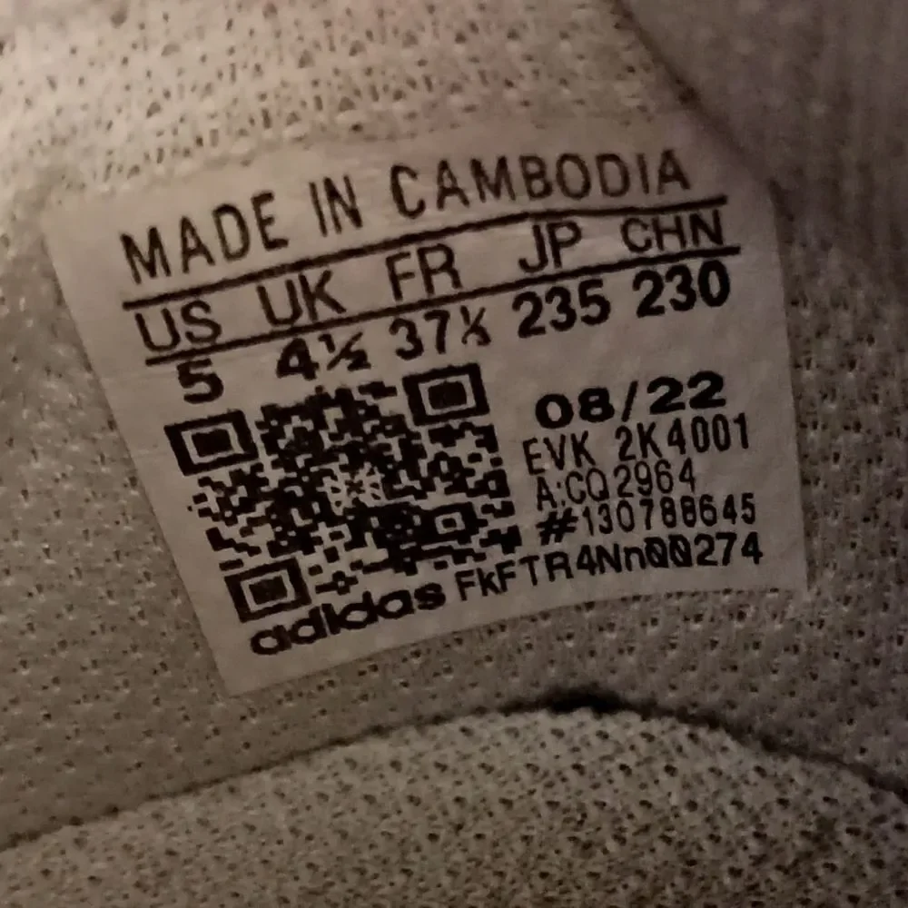 Adidas Originals X_PLR Sneakers Boys Size 5 All White PRE-OWNED